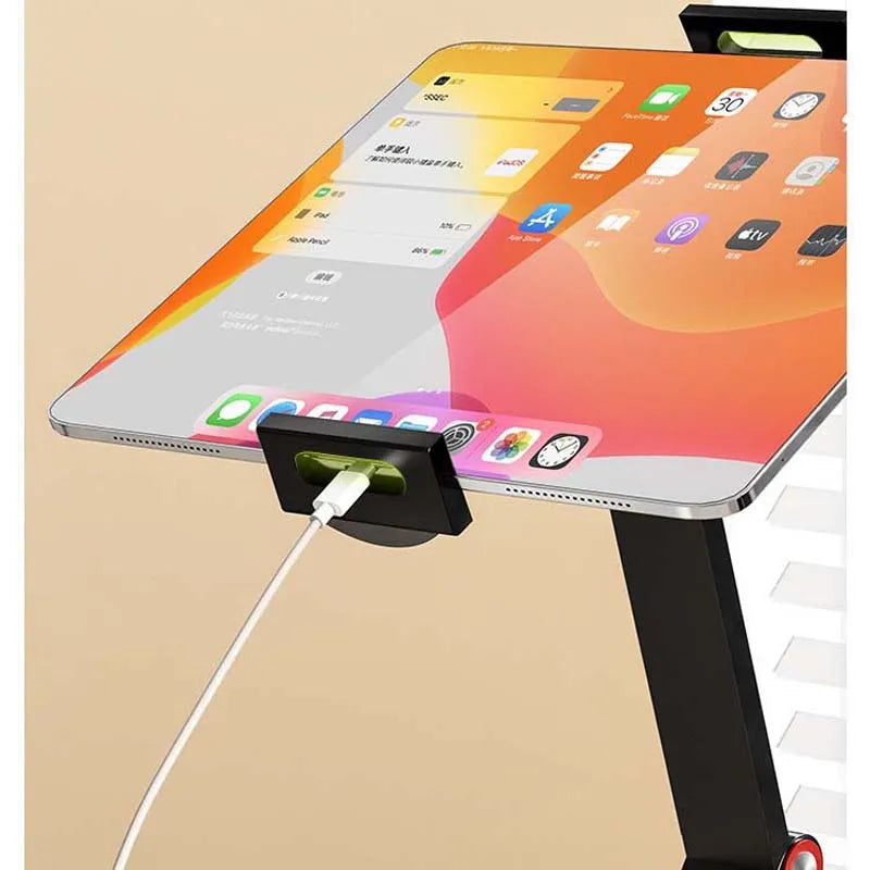 Portable Foldable Phone Tablet Bracket Desktop Support Dock Carbon Steel Holder Up to17.3inch Monitor Displayer Stand Clip Mount