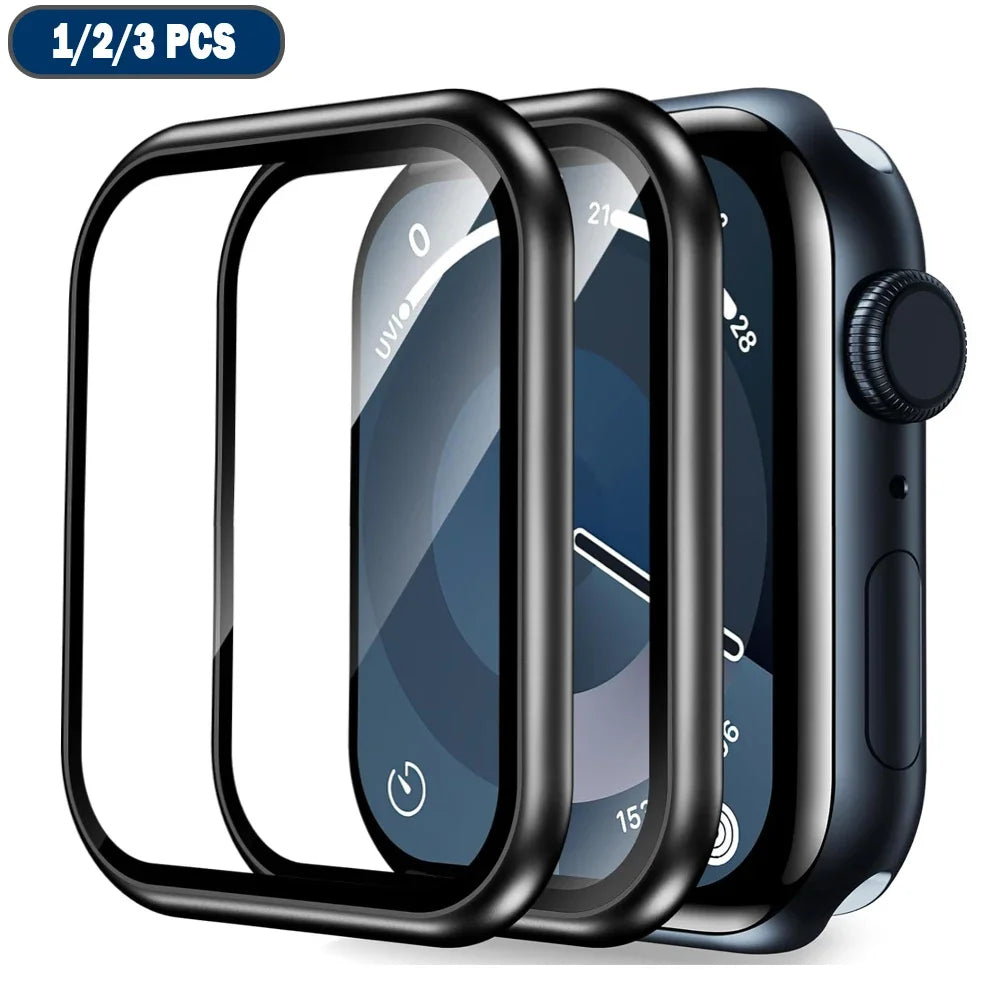 Screen Protector For Apple Watch Series 9-8-7-6 5 4 Se ultra-2 49mm 41mm 45mm 40mm 44mm 3D (Not Tempered Glass) Film Accessories 