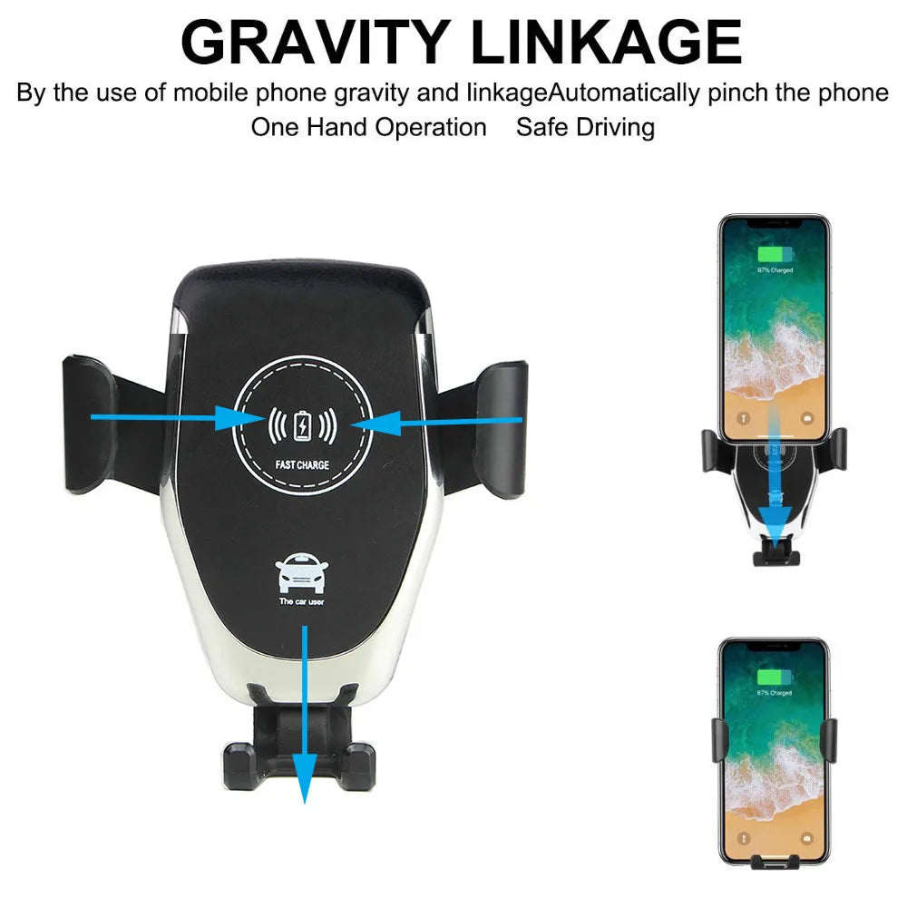 30W Wireless Fast Charger Car Mount Air Vent Mobile Phone Holder Charging Stand For IPhone 14 13 12 11 Pro Max Xiaomi Samsung