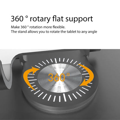 360 Foldable Mobile Phone Holder 360 Degree Rotating Hollowed Tablet Riser Anti Slip Tablet Holder Height Adjustable 