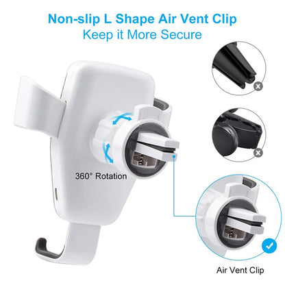 30W Wireless Fast Charger Car Mount Air Vent Mobile Phone Holder Charging Stand For IPhone 14 13 12 11 Pro Max Xiaomi Samsung